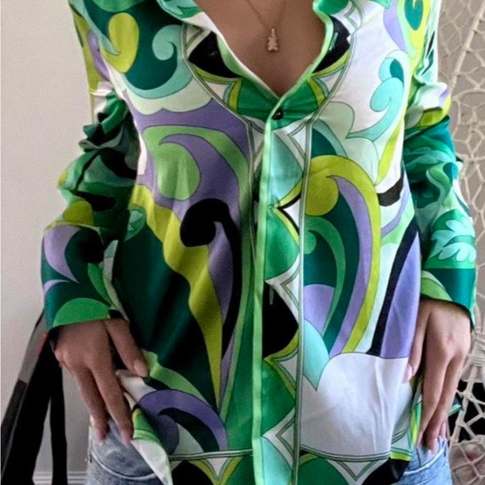 Blouse green - Picture 2 of 3